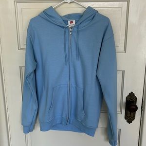 Hanes Blue Zip-up